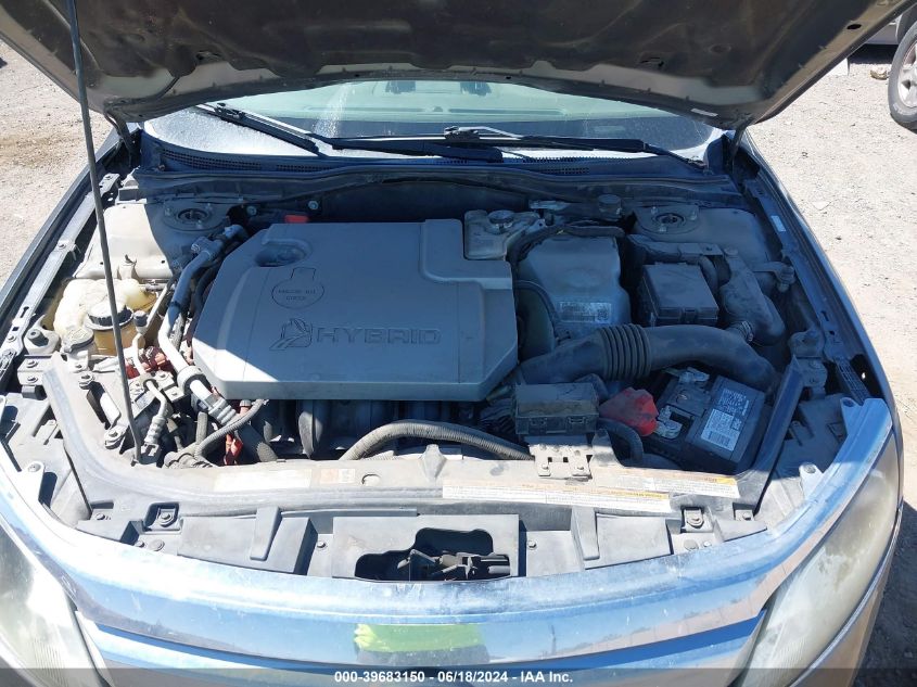 2010 Ford Fusion Hybrid VIN: 3FADP0L30AR126529 Lot: 39683150