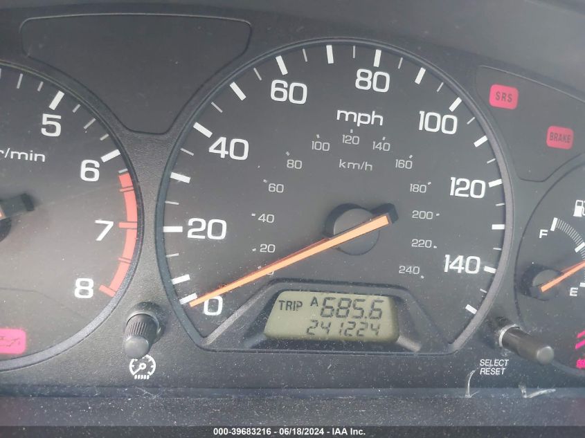 1999 Honda Accord Ex VIN: 1HGCG6677XA078166 Lot: 39683216