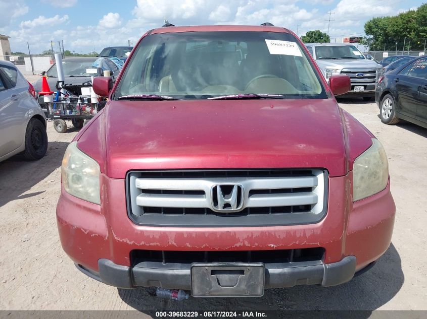 2006 Honda Pilot Ex-L VIN: 2HKYF18686H523147 Lot: 39683229