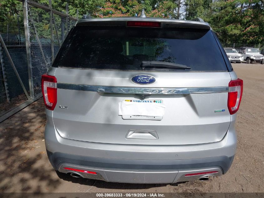 2016 Ford Explorer Xlt VIN: 1FM5K8D89GGB66089 Lot: 39683333