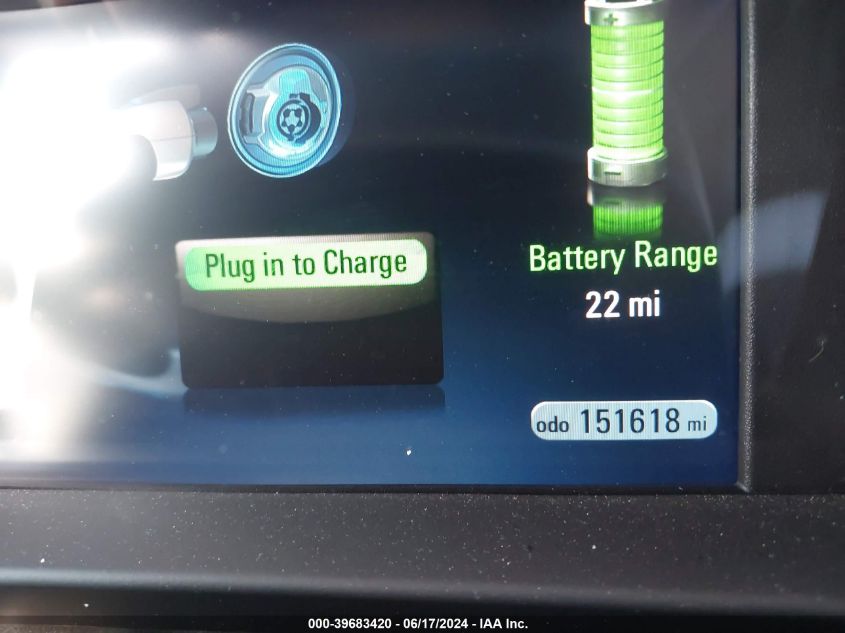 2012 Chevrolet Volt VIN: 1G1RD6E49CU109993 Lot: 39683420