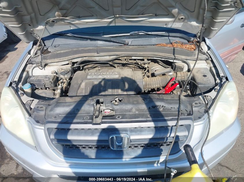 2005 Honda Pilot Ex-L VIN: 2HKYF18565H508961 Lot: 39683443