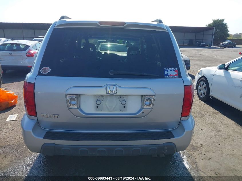 2005 Honda Pilot Ex-L VIN: 2HKYF18565H508961 Lot: 39683443