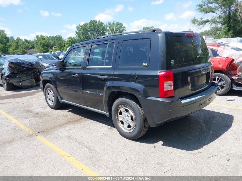 2008 Jeep Patriot Sport VIN: 1J8FT28W68D779004 Lot: 39683461