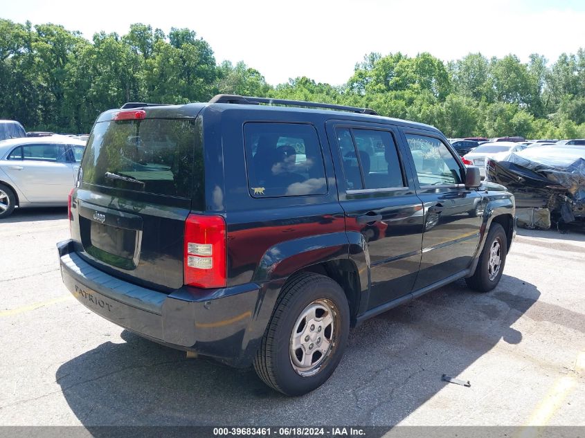 2008 Jeep Patriot Sport VIN: 1J8FT28W68D779004 Lot: 39683461