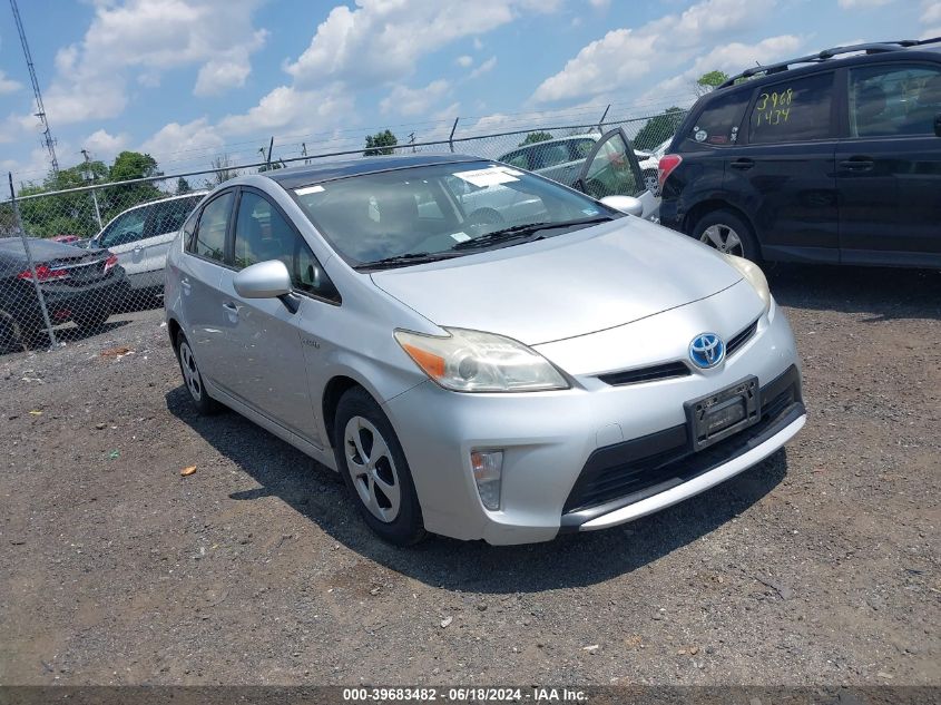 2012 Toyota Prius Three VIN: JTDKN3DU7C0334829 Lot: 39683482