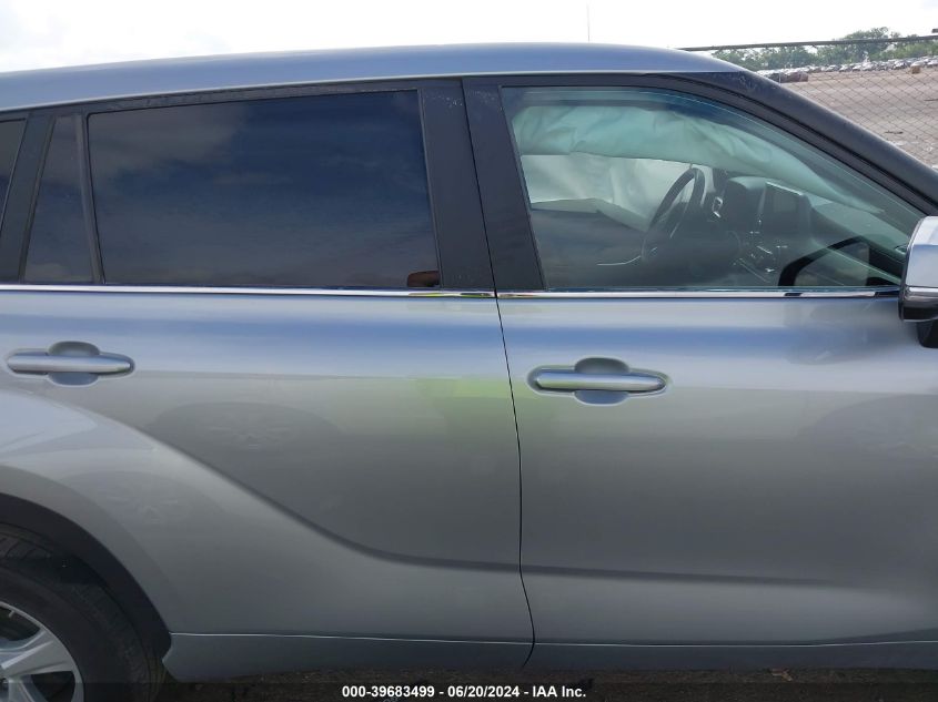 2023 Toyota Highlander L/Le/Xle/Limited/Platinum VIN: 5TDKDRAH0PS500639 Lot: 39683499