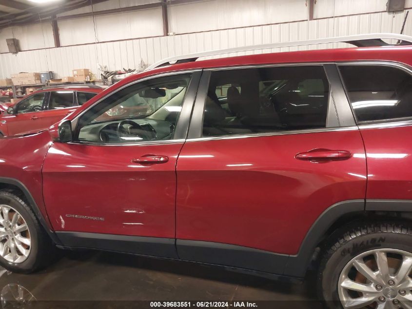 2016 Jeep Cherokee Limited VIN: 1C4PJMDS5GW118454 Lot: 39683551