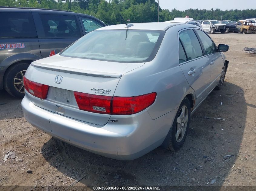 2005 Honda Accord Hybrid Hybrid VIN: JHMCN36465C003533 Lot: 39683649