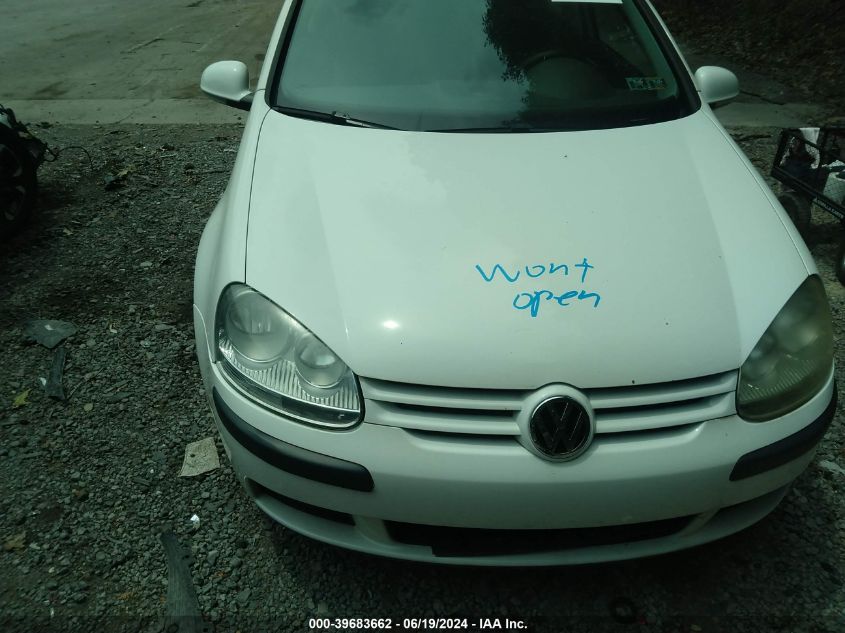 2009 Volkswagen Rabbit S VIN: WVWBB71KX9W073964 Lot: 39683662