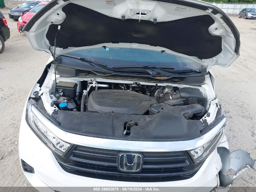 2022 Honda Odyssey Ex VIN: 5FNRL6H51NB003208 Lot: 39683670