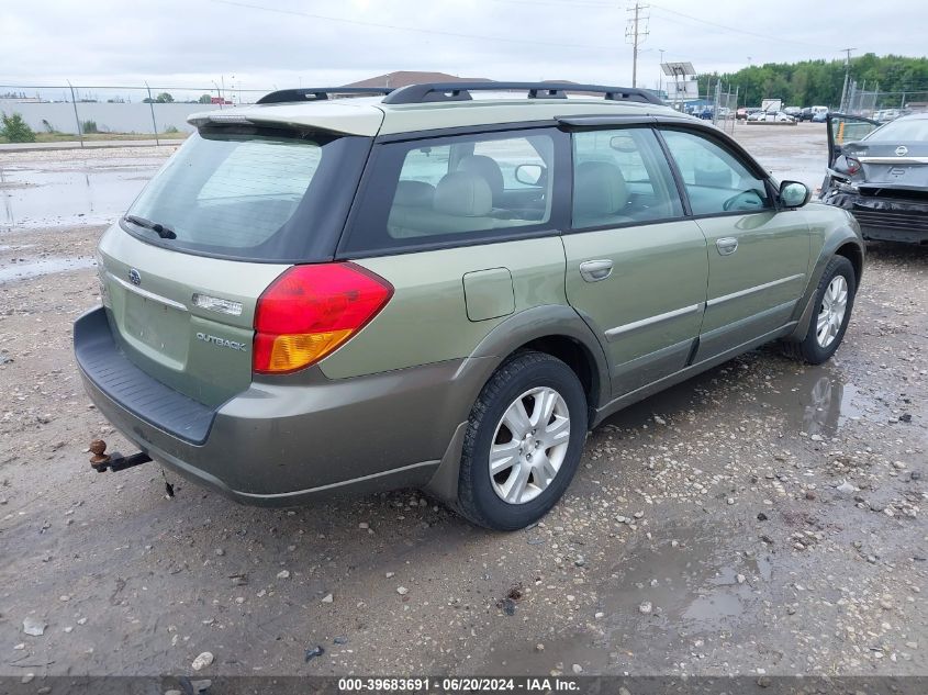 2005 Subaru Outback 2.5I Limited VIN: 4S4BP62C157356403 Lot: 39683691