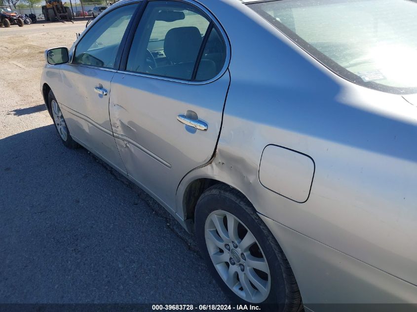 2004 Lexus Es 330 VIN: JTHBA30G440009745 Lot: 39683728