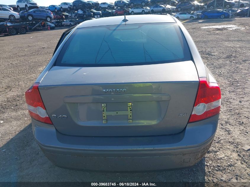 2005 Volvo S40 2.4I VIN: YV1MS382652054668 Lot: 39683745