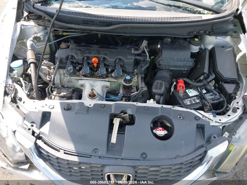 2013 Honda Civic Lx VIN: 19XFB2F59DE257531 Lot: 39683787