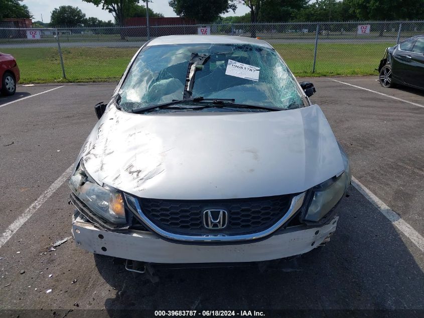 2013 Honda Civic Lx VIN: 19XFB2F59DE257531 Lot: 39683787