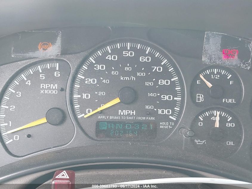 2000 GMC Sierra 1500 Sle VIN: 1GTEK19TXYZ288958 Lot: 39683793