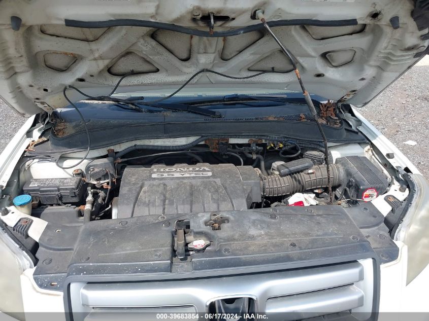 2007 Honda Pilot Ex-L VIN: 2HKYF18787H510201 Lot: 39683854