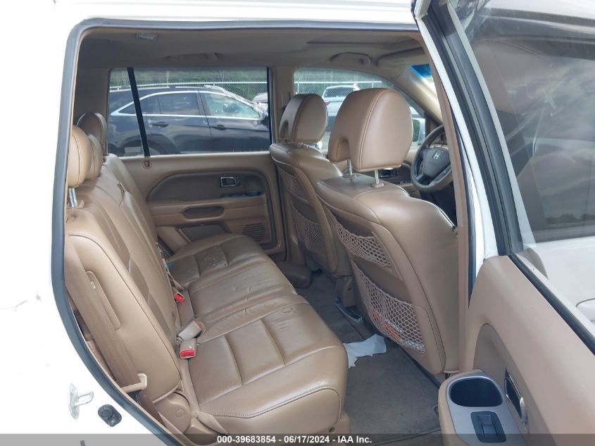 2007 Honda Pilot Ex-L VIN: 2HKYF18787H510201 Lot: 39683854