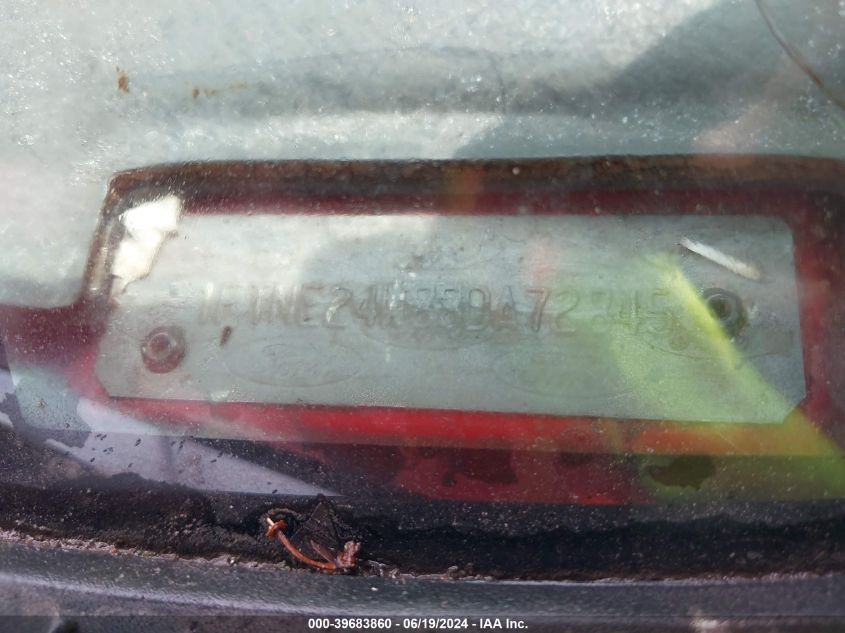 2008 Ford E-250 Commercial/Recreational VIN: 1FTNE24W88DA72845 Lot: 39683860