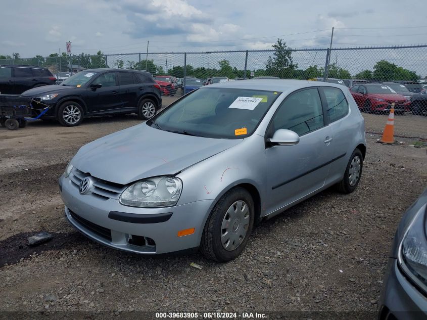 2009 Volkswagen Rabbit S VIN: WVWBB71K19W076364 Lot: 39683905