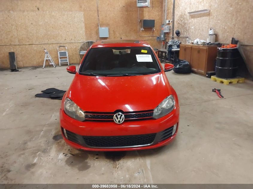2012 Volkswagen Gti 2-Door VIN: WVWEV7AJ6CW034260 Lot: 39683958