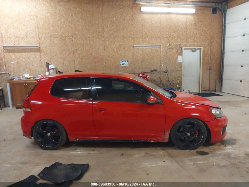 2012 Volkswagen Gti 2-Door VIN: WVWEV7AJ6CW034260 Lot: 39683958