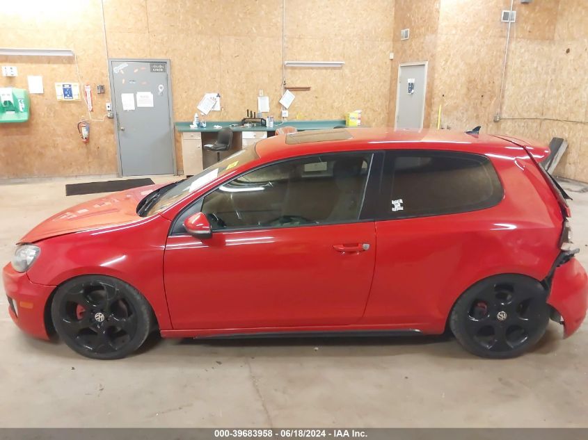 2012 Volkswagen Gti 2-Door VIN: WVWEV7AJ6CW034260 Lot: 39683958
