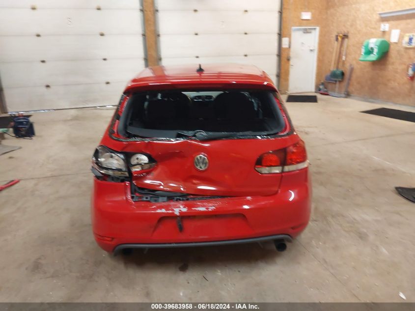 2012 Volkswagen Gti 2-Door VIN: WVWEV7AJ6CW034260 Lot: 39683958