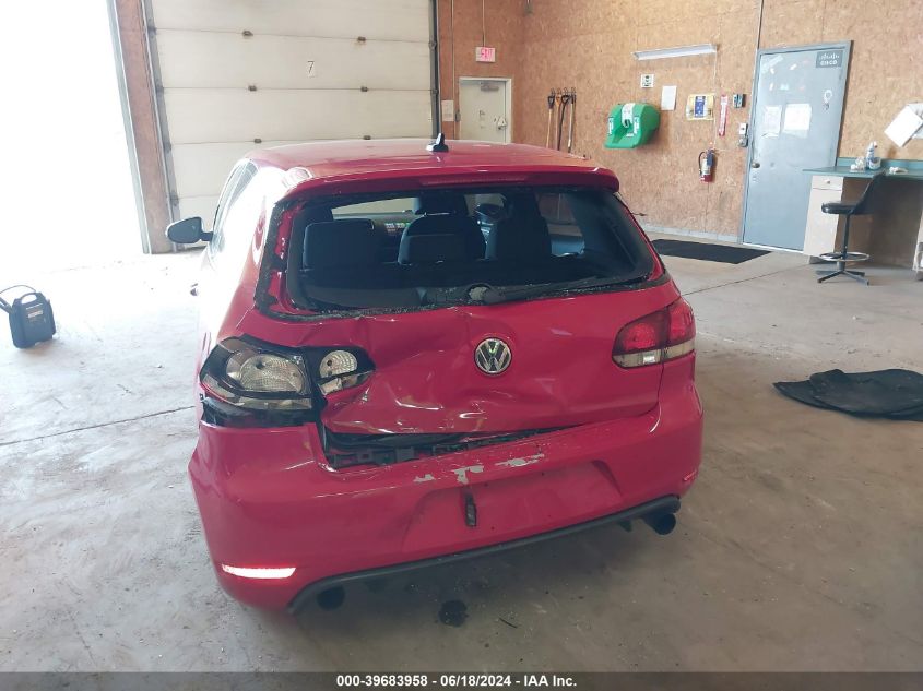 2012 Volkswagen Gti 2-Door VIN: WVWEV7AJ6CW034260 Lot: 39683958