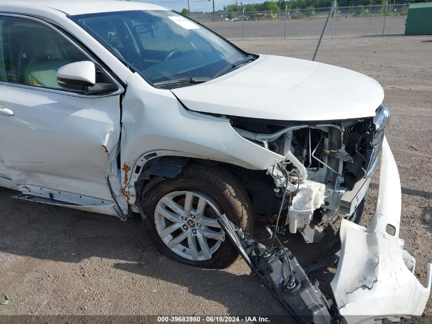 2016 Toyota Highlander Le VIN: 5TDZARFH2GS021803 Lot: 39683980