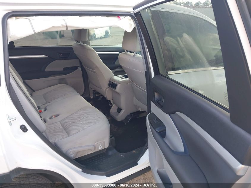 2016 Toyota Highlander Le VIN: 5TDZARFH2GS021803 Lot: 39683980