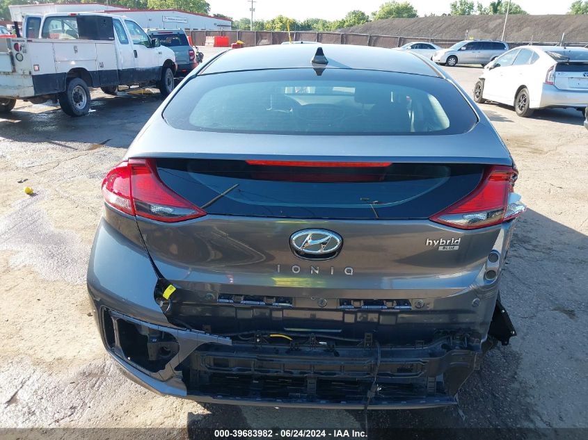 2018 Hyundai Ioniq Hybrid Blue VIN: KMHC65LCXJU065460 Lot: 39683982