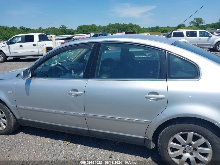 2003 Volkswagen Passat Gls VIN: WVWPD63B23P396396 Lot: 39684022