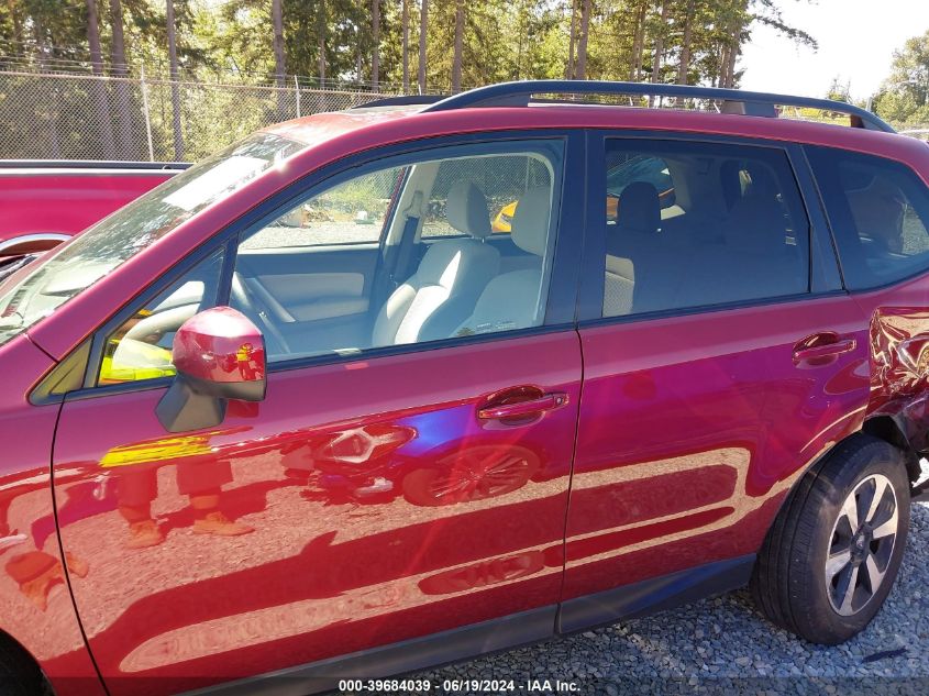 2017 Subaru Forester 2.5I Premium VIN: JF2SJAEC1HH488422 Lot: 39684039
