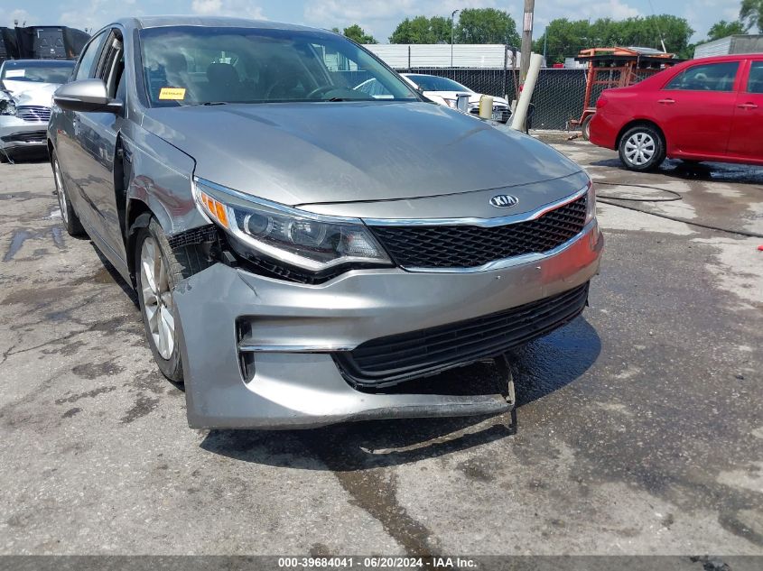 2016 Kia Optima Lx VIN: 5XXGT4L38GG076559 Lot: 39684041