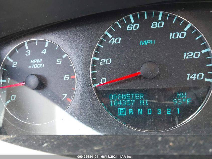 2011 Chevrolet Impala Lt VIN: 2G1WG5EK0B1253929 Lot: 39684104