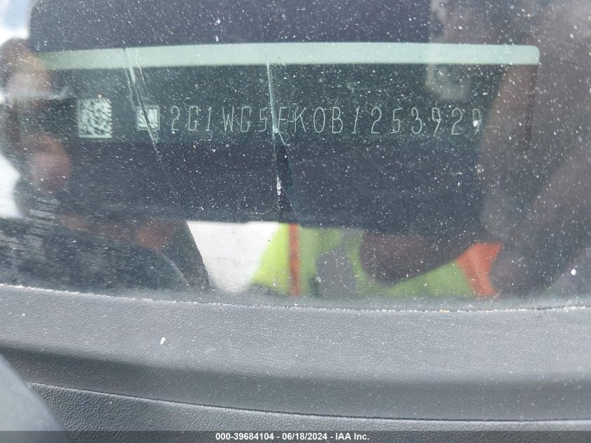 2011 Chevrolet Impala Lt VIN: 2G1WG5EK0B1253929 Lot: 39684104