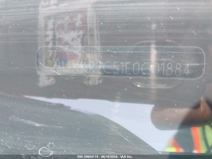 2014 BMW X5 Sdrive35I VIN: 5UXKR2C51E0C01884 Lot: 39684115