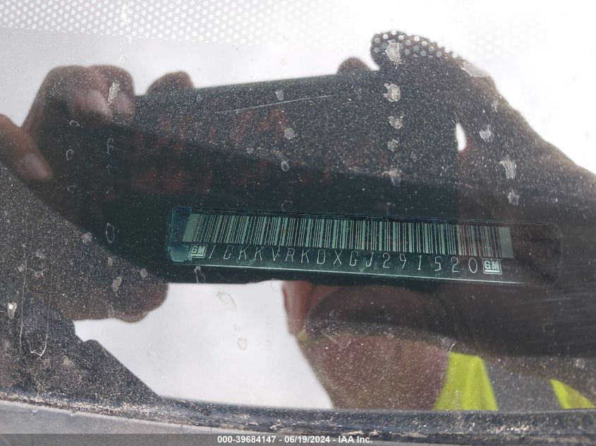 2016 GMC Acadia Slt-1 VIN: 1GKKVRKDXGJ291520 Lot: 39684147