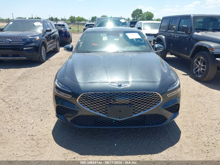 2023 Genesis G70 2.0T Awd VIN: KMTG34TAXPU123830 Lot: 39684148