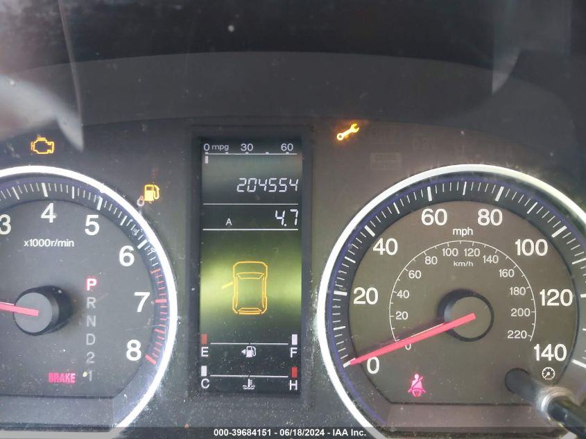 2009 Honda Cr-V Lx VIN: JHLRE38389C010539 Lot: 39684151