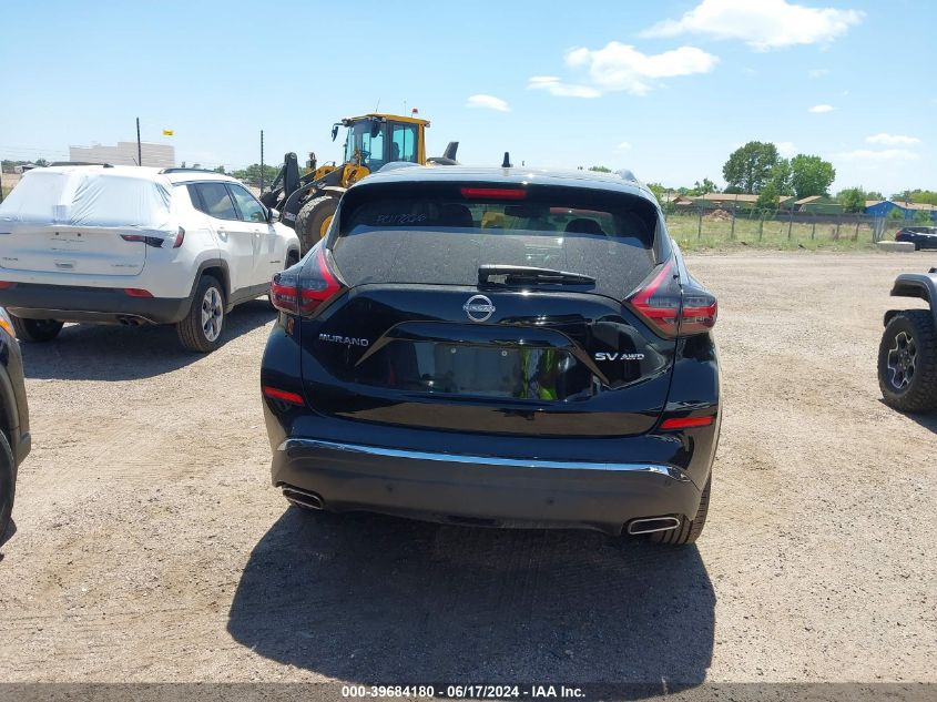 2023 Nissan Murano Sv Intelligent Awd VIN: 5N1AZ2BS6PC117266 Lot: 39684180