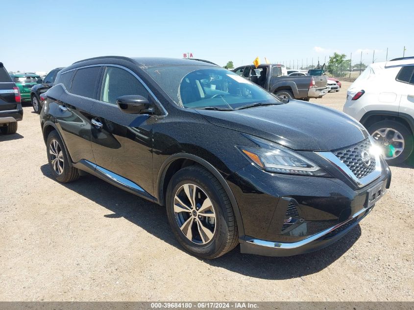 2023 Nissan Murano Sv Intelligent Awd VIN: 5N1AZ2BS6PC117266 Lot: 39684180