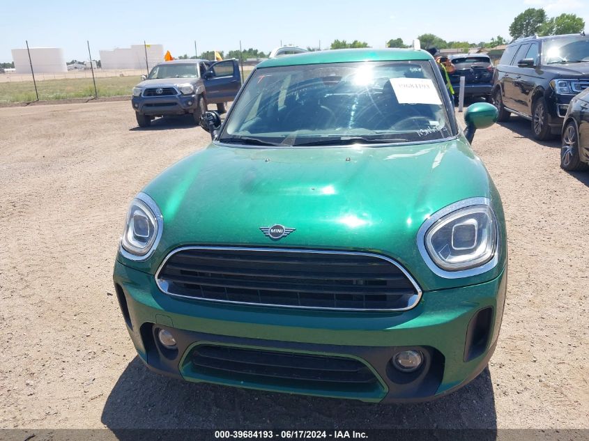 2022 Mini Countryman Cooper VIN: WMZ23BR08N3N60935 Lot: 39684193