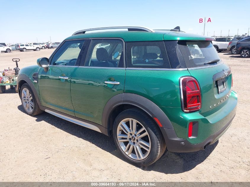 2022 Mini Countryman Cooper VIN: WMZ23BR08N3N60935 Lot: 39684193