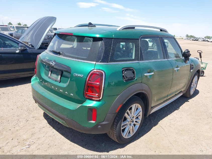 2022 Mini Countryman Cooper VIN: WMZ23BR08N3N60935 Lot: 39684193