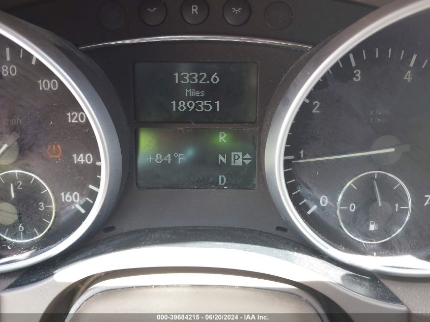 2008 Mercedes-Benz Ml 350 4Matic VIN: 4JGBB86E18A399961 Lot: 39684215