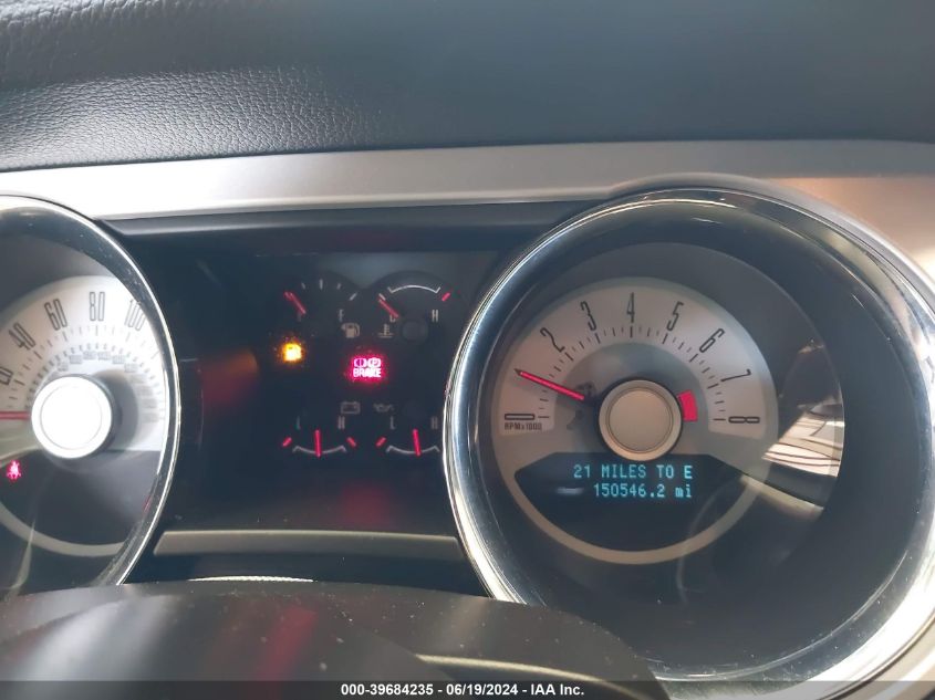 2012 Ford Mustang V6 Premium VIN: 1ZVBP8AM3C5220421 Lot: 39684235