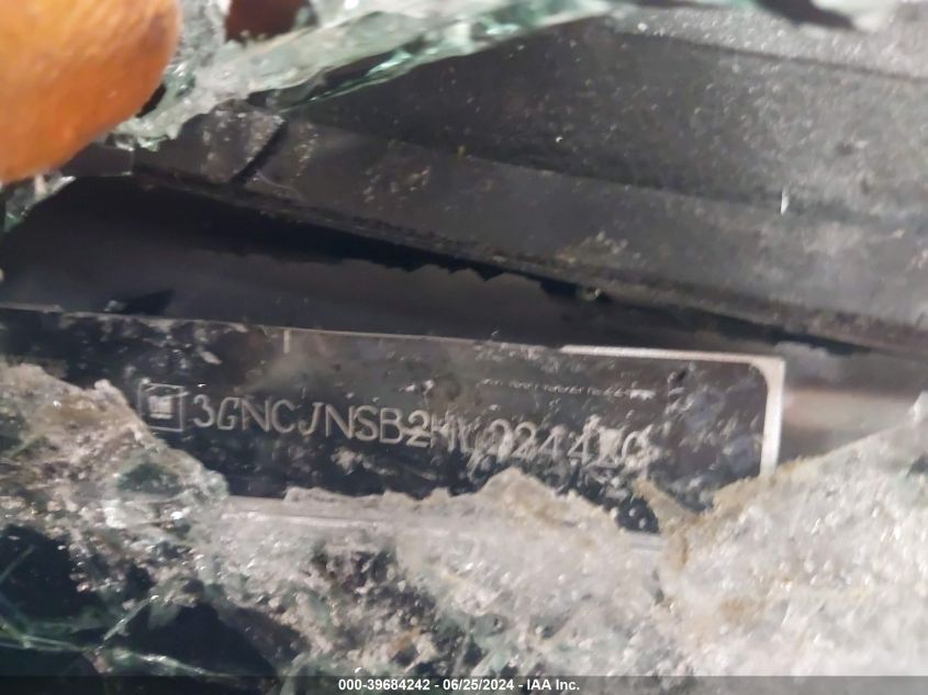 2017 Chevrolet Trax Ls VIN: 3GNCJNSB2HL224480 Lot: 39684242